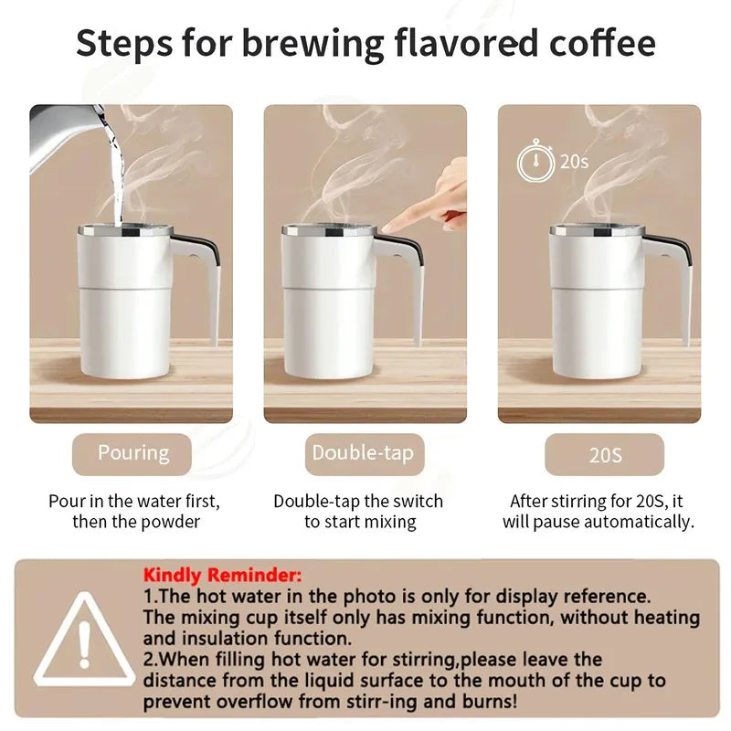Magnetic Self-Stirring Coffee Mug